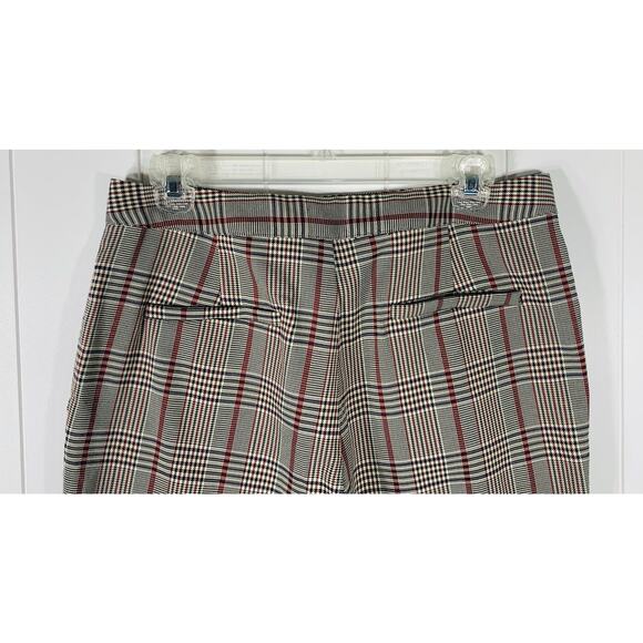 NEW Forever 21 Womens Plaid Polyester Dress Pant Multicolor Cuffed Leg Large - Picture 4 of 9